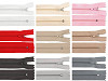 Fermeture Éclair en nylon No 3, longueur 50 cm, avec butée