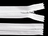 Spirálový zip skrytý šíře 3 mm délka 40 cm