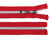 Nylon Zipper with Silver Teeth width 7 mm length 50 cm