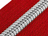 Reißverschluss Metallschiene silber Breite 7 mm Länge 50 cm