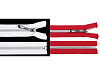 Nylon Zipper with Silver Teeth No 7, length 50 cm