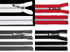 Cremallera de nailon del n.º 7 con dientes plateados, largo 70 cm