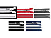Fermeture Éclair en nylon avec dents argentées, No 7, longueur 75 cm