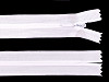 Spirálový zip skrytý šíře 3 mm délka 55 cm dederon
