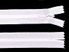 Spirálový zip skrytý šíře 3 mm délka 35 cm dederon