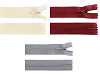 Špirálový zips skrytý No 3 dĺžka 35 cm dederon