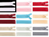 Chiusura lampo, in nylon, invisibile, numero 3, lunghezza: 60 cm, dederon
