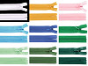 Fermeture Éclair invisible en nylon No 3, longueur 40 cm, Dederon