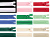 Chiusura lampo, invisibile, in nylon, numero 3, lunghezza: 40 cm, dederon