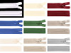 Špirálový zips skrytý No 3 dĺžka 30 cm dederon