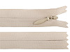 Špirálový zips skrytý YKK No 4 dĺžka 50 cm