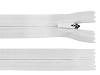 Spirálový zip skrytý No 3 délka 25 cm na outdoorové oděvy a doplňky, semi-autolock