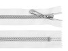 Spirálový zip No 7 délka 18 cm se stříbrnými zoubky