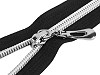 Spirálový zip No 7 délka 18 cm se stříbrnými zoubky