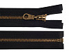 Metal Brass Zipper width 6 mm length 85 cm jacket