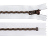 Kovový zips YKK No 5 dĺžka 18 cm staromosadzný (jeansový)