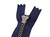 Kovový zips YKK No 5 dĺžka 18 cm staromosadzný (jeansový)