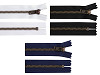 Kovový zips YKK No 5 dĺžka 18 cm staromosadzný (jeansový)
