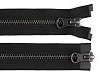 Zip kovový YKK No 5 dělitelný 2 jezdce / dvoucestný 50 cm na kožené bundy