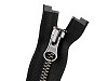 Zip kovový YKK No 5 dělitelný 2 jezdce / dvoucestný 70 cm na kožené bundy