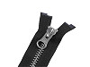 Zip kovový YKK No 5 dělitelný 2 jezdce / dvoucestný 90 cm na kožené bundy
