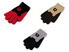 Guantes de punto infantiles, oso