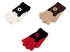 Guantes de punto infantiles, oso