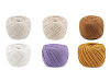 Cotton yarn macrame Ø2-2.5 mm, combing