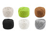 Filato di cotone macramè, dimensioni: Ø 2 - 2,5 mm, pettinabile
