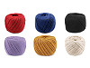 Filato di cotone macramè, dimensioni: Ø 2 - 2,5 mm, pettinabile
