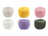 Filato di cotone macramè, dimensioni: Ø 2 - 2,5 mm, pettinabile