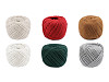 Bavlněná příze macrame Ø2-2,5 mm rozčesávací