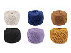 Fil de coton pour macramé, Ø 2-2,5 mm, peigné