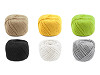 Filato di cotone macramè, dimensioni: Ø 2 - 2,5 mm, pettinabile