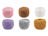 Filato di cotone macramè, dimensioni: Ø 2 - 2,5 mm, pettinabile
