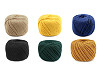 Filato di cotone macramè, dimensioni: Ø 2 - 2,5 mm, pettinabile
