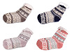 Ponožky zimní s protiskluzem, dlouhé