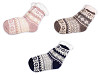 Ponožky zimní s kožíškem a protiskluzem, unisex