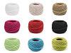 Bavlnená priadza macrame / háčkovacia 40 g rozčesávacia
