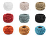 Fil de coton macramé pour crochet, 40 g, peigné