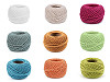 Bavlněná příze macrame / háčkovací 40 g rozčesávací