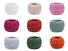 Fil de coton macramé pour crochet, 40 g, peigné