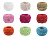 Bavlnená priadza macrame / háčkovacia 40 g rozčesávacia