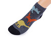 Chlapčenské bavlnené ponožky členkové, dinosaurus