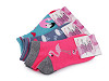 Girls' Cotton Ankle Socks, Flamingo