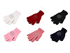 Children's gloves with rhinestones, snowflake