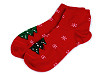 Dívčí / dámské vánoční ponožky v dárkové kouli s kovovou vločkou