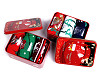 Caja de hojalata con calcetines navideños Emi Ross©