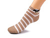 Dámské / dívčí bavlněné ponožky kotníkové (1 pár)