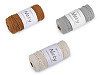 Pelote de laine en coton macramé Naty, Ø 3 mm, peignée